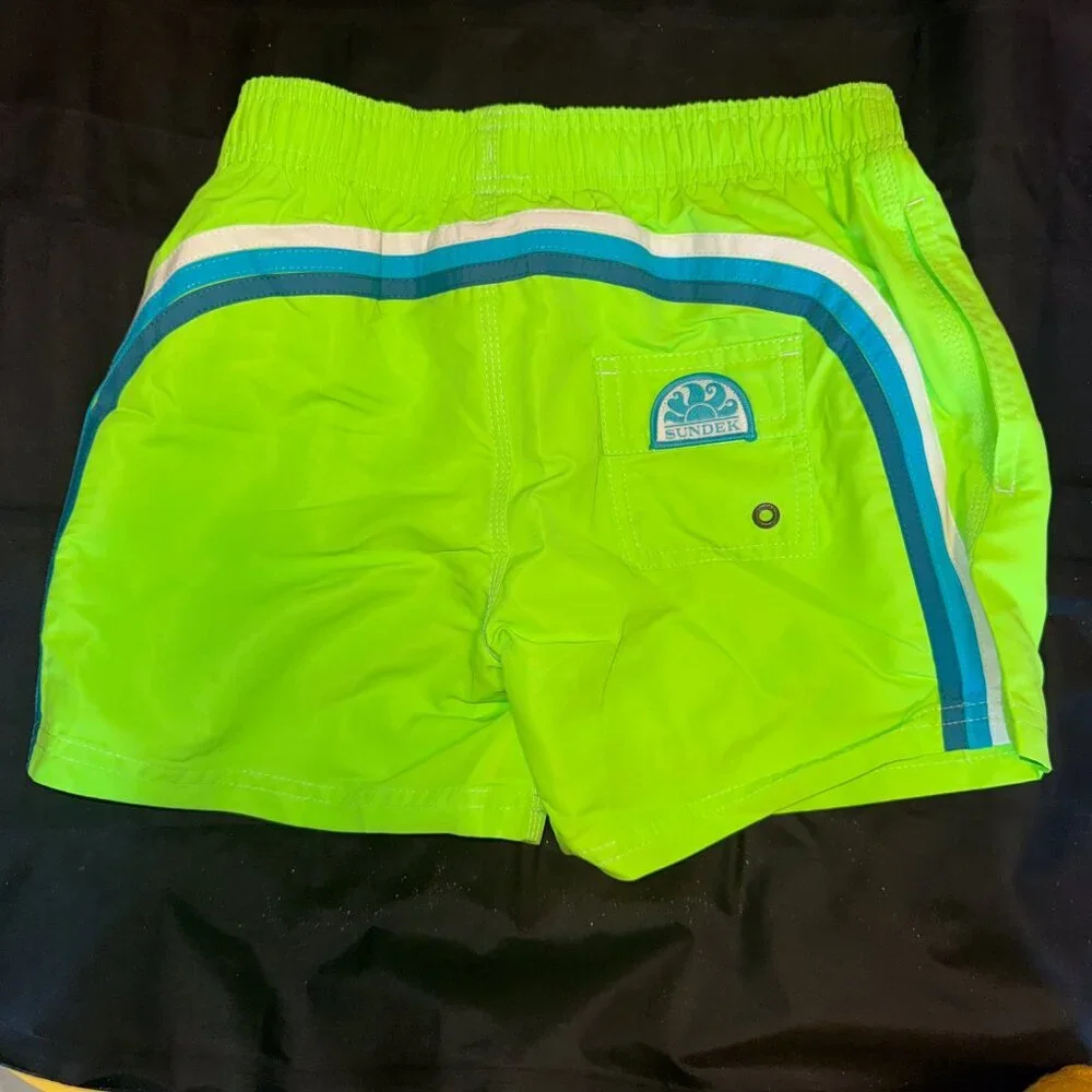 Sundek BOY’S SWIMSHORTS SHORT ELASTICATED WAIST ICONIC TAFFETA